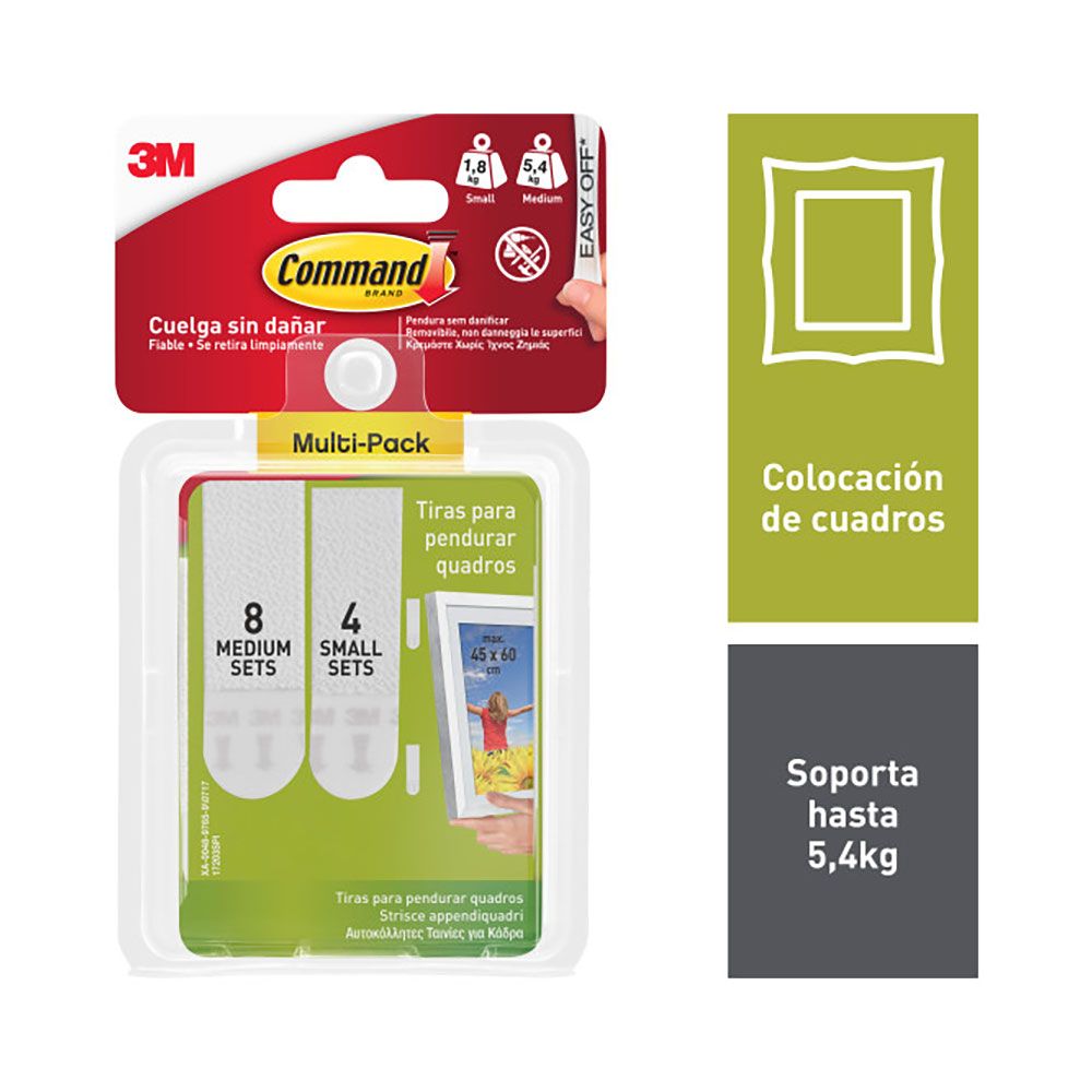Command tiras para pendurar quadros, pacote pequeno e médio - Image 2