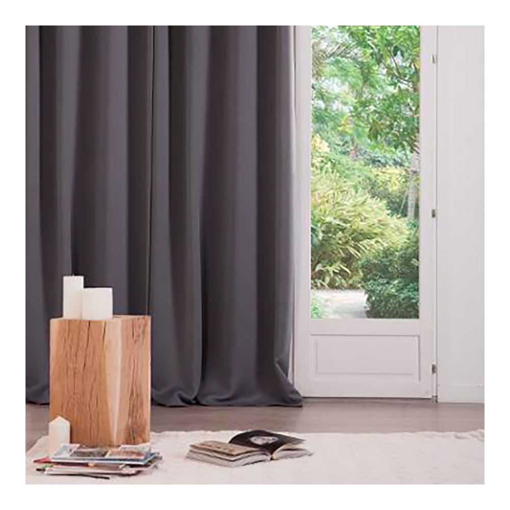 Cortina blackout cinza 135 x 240 cm, 2 UDS - Image 2