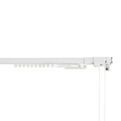 Trilho reforçado branco extensível de 120 - 210 cm