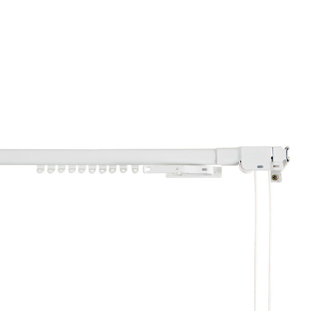 Trilho reforçado branco extensível de 120 - 210 cm