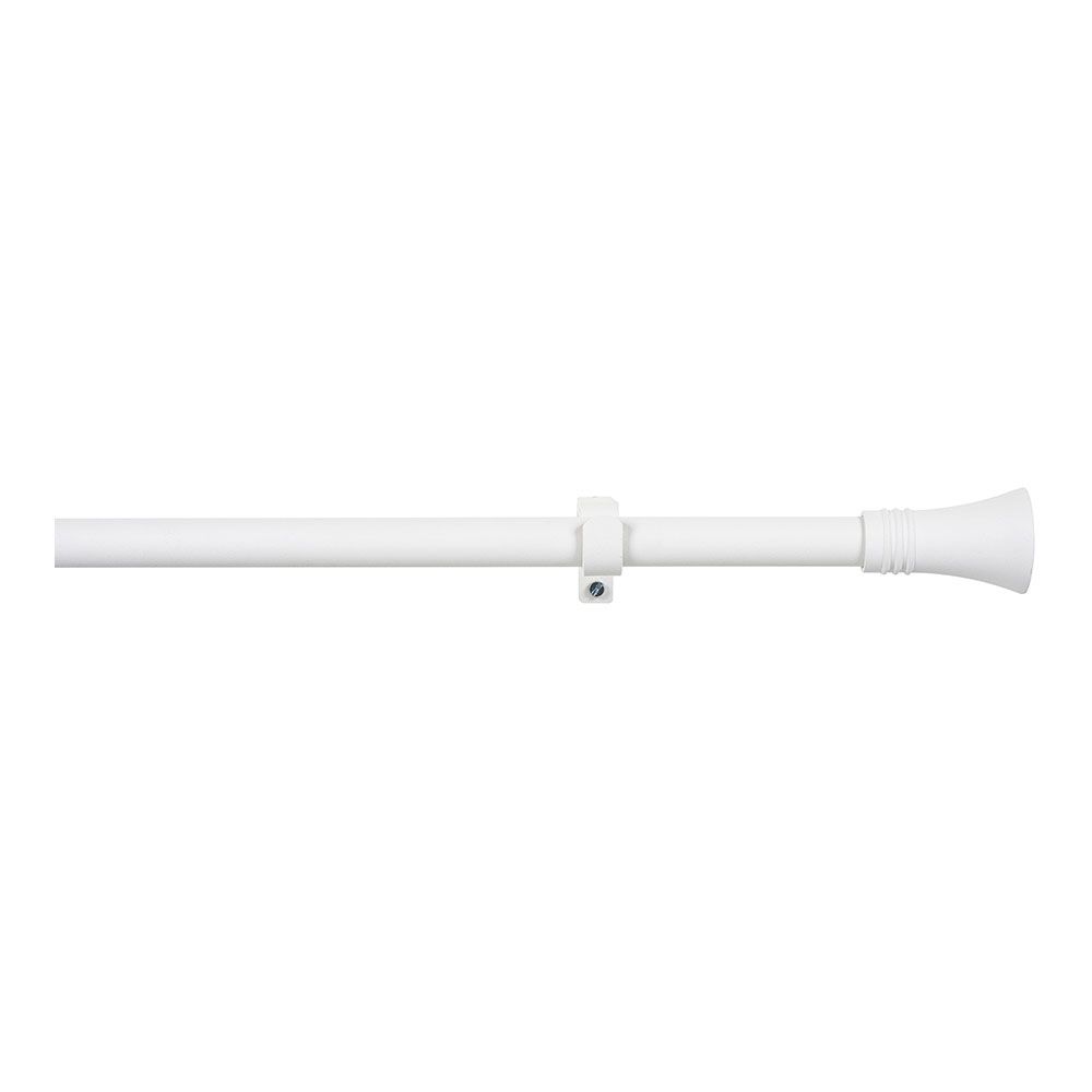 Kit barra cortina blanco cono extensible de 160 a 300 cm - Image 4