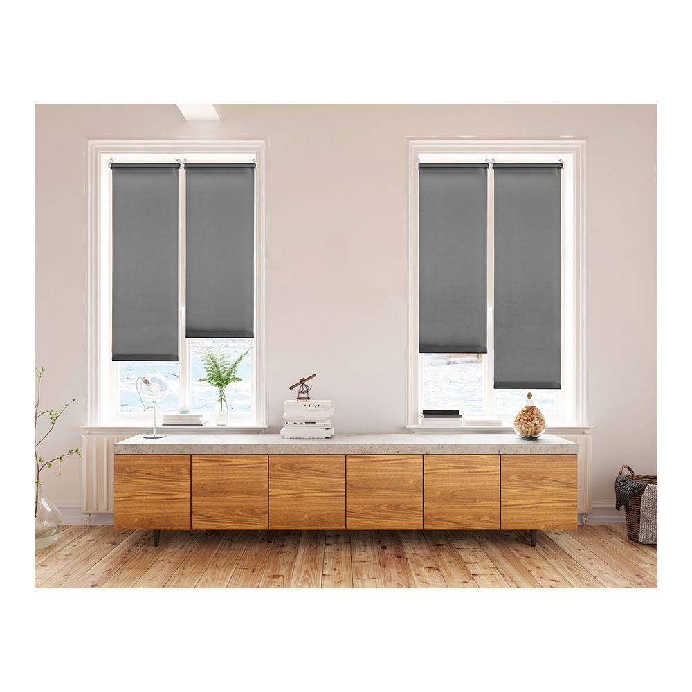 Cortina de rolo CLIP & FIX, cinza asfalto, 75 x 180 cm - Image 3