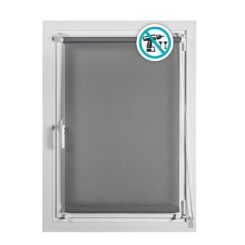 Cortina de rolo CLIP & FIX, cinza asfalto, 150 x 180 cm
