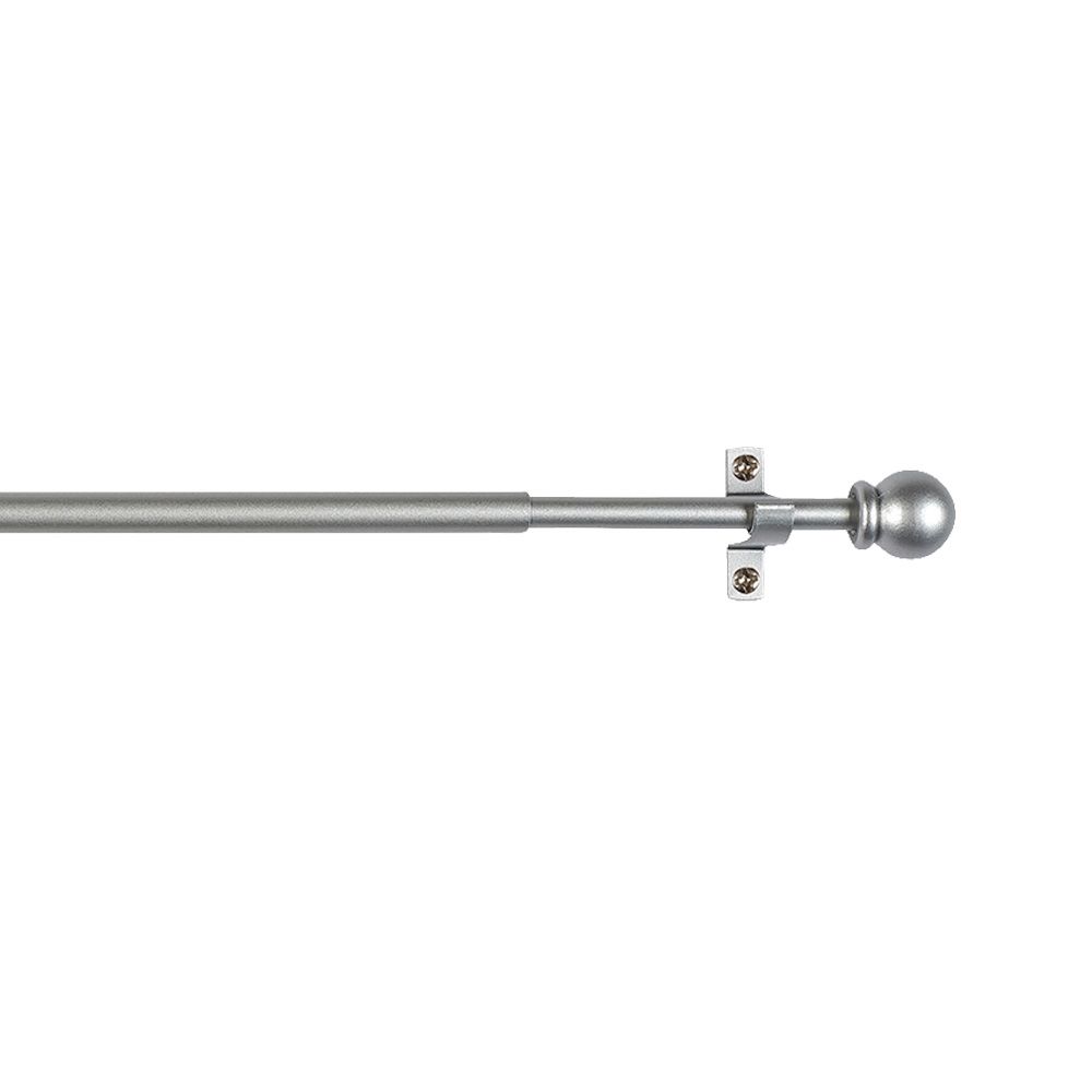 Varão de cortina extensível deco sphere cinza, 70-120 cm