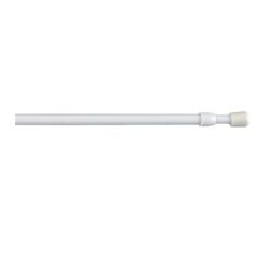 Varão de cortina branco, extensível, com encaixe por pressão e rosca, Ø0,8 x 40-65 cm, 2 UDS