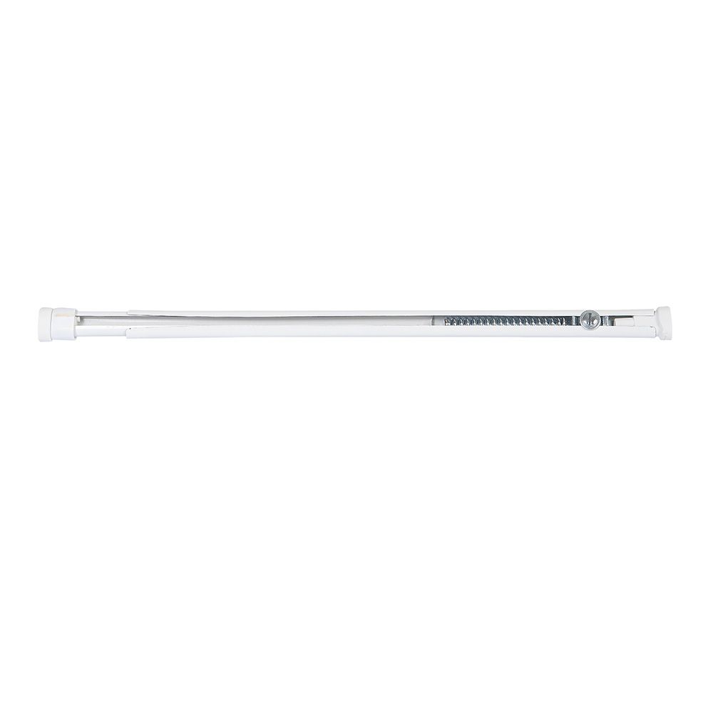Varão de cortina extensível com fixação por pressão, modelo oval force, branco, 40-60 cm