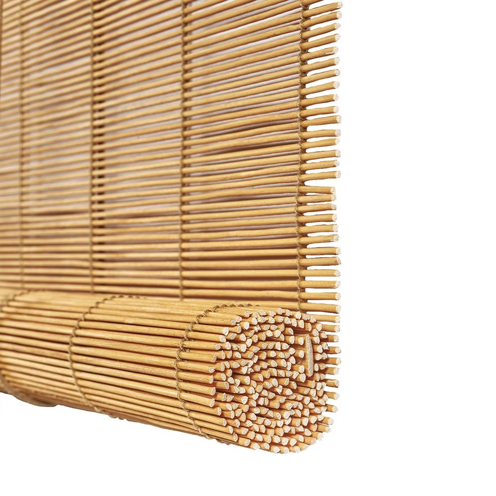 Cortina de rolo de bambu, ocre manga, 60 x 175 cm - Image 2