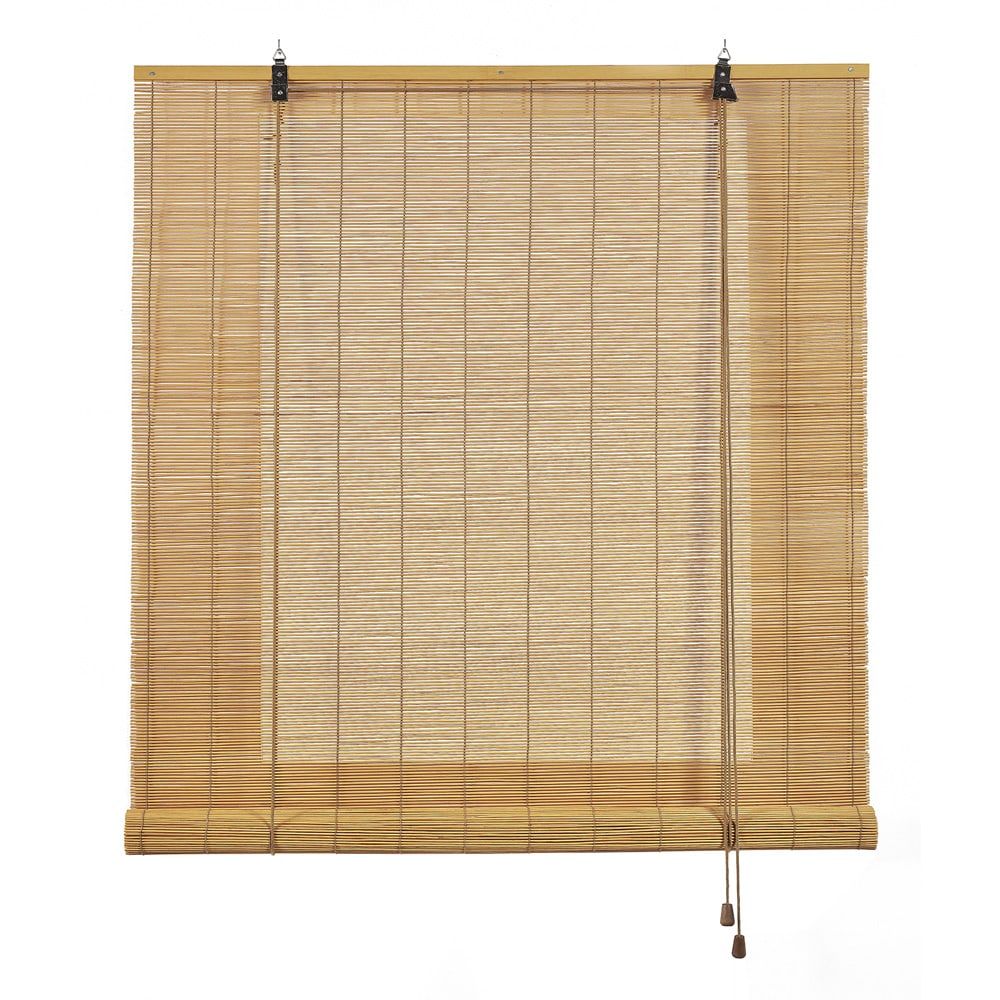 Cortina de rolo em bambu, ocre manga, 120 x 175 cm