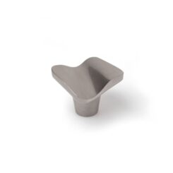 REI Puxador para móveis, modelo 749, zamak com acabamento em níquel acetinado, 32 x 31 mm, blister 4 unidades