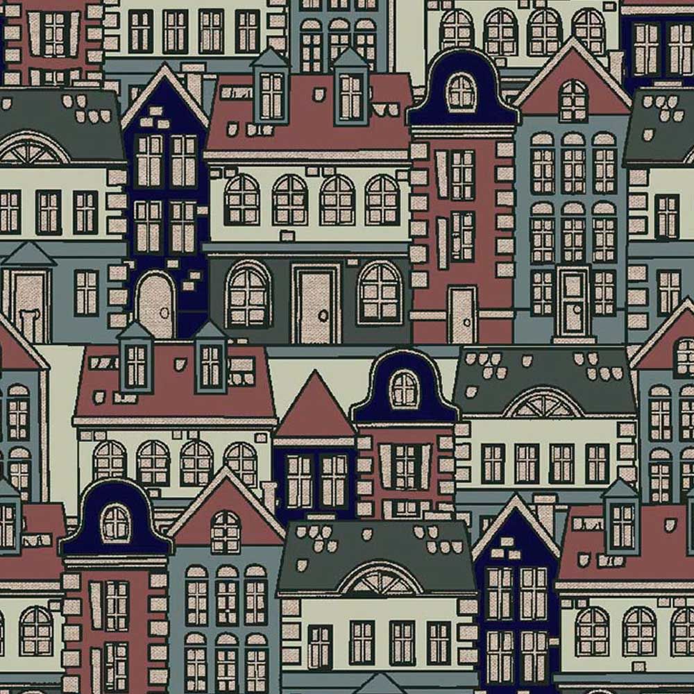 THINGS HOME TRADE Toalha de mesa anti-manchas Town 140 x 200 cm