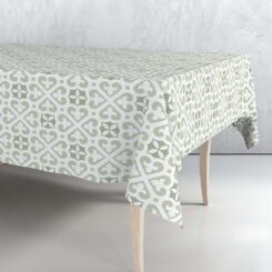 Toalha de mesa borracha bordada cores sortidas 140 x 220 cm