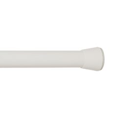 Barra extensível multiuso a pressão sem furos, branca, Ø2,8 - 2,5 x 120 - 210 cm