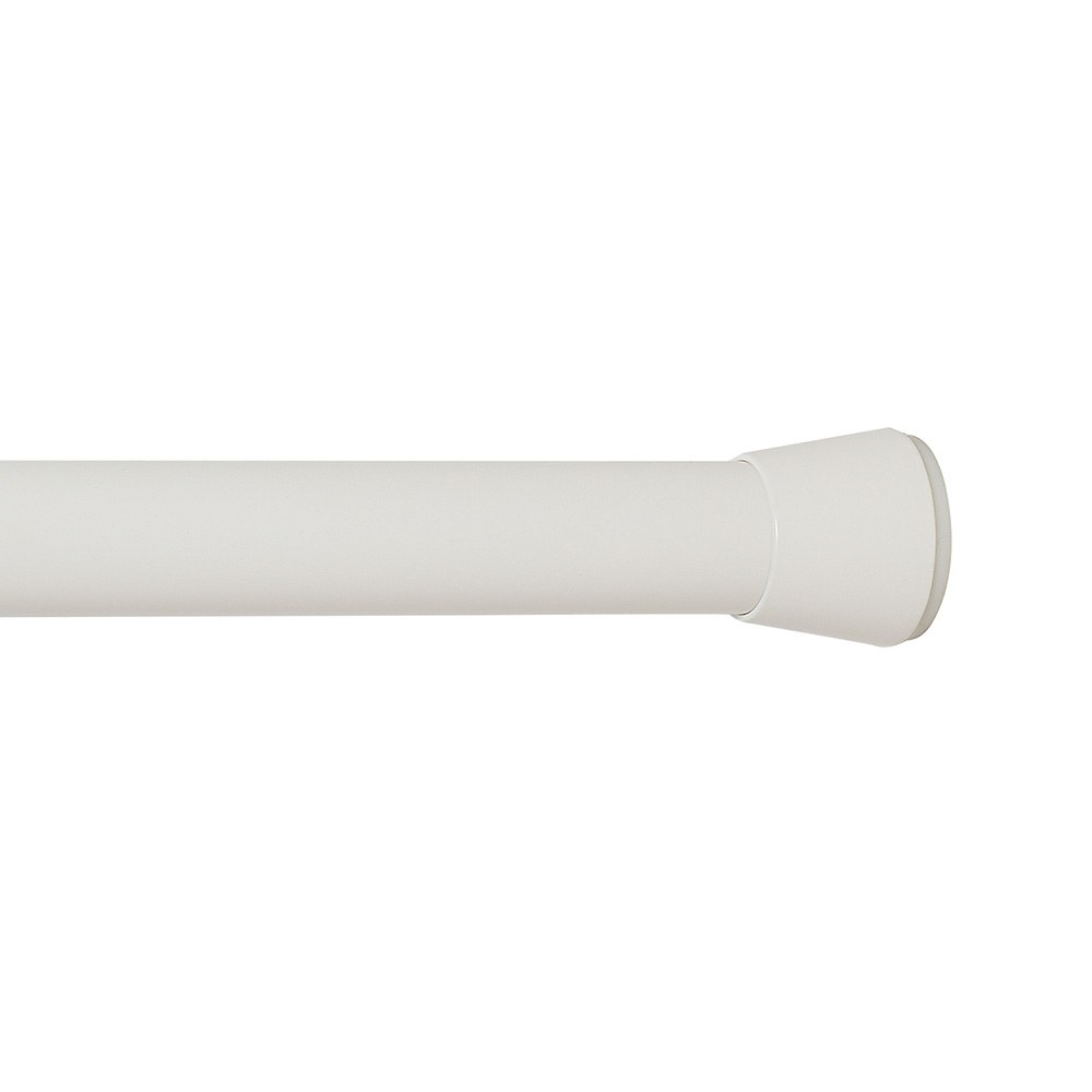 Barra extensible multiuso a presión sin taladro, blanca, ø2,8 - 2,5 x 140 - 250 cm