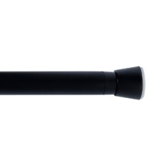 Barra extensível multiuso a pressão sem furos, preto, Ø2,8 - 2,5 x 120 - 210 cm