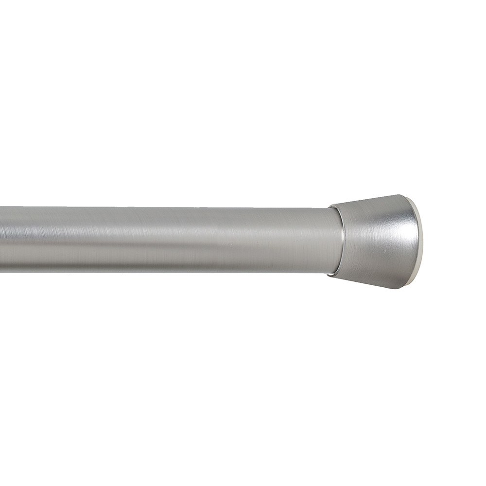 Barra extensível multiuso a pressão sem furos, prata, Ø2,8 - 2,5 x 50 - 80 cm
