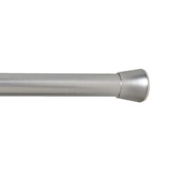 Barra extensível multiuso a pressão sem furos, prata, Ø2,8 - 2,5 x 140 - 250 cm