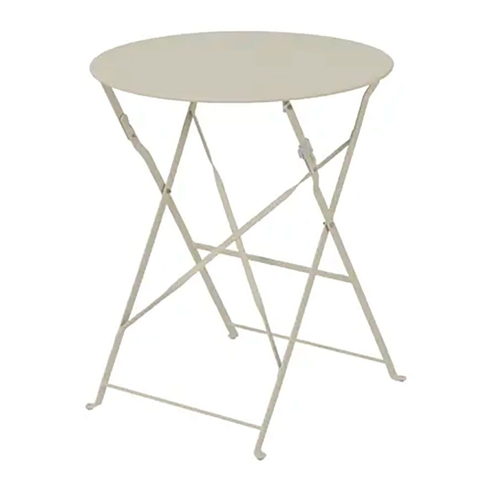 Conjunto de mesa e 2 cadeiras helsingborg, dobráveis, em aço, branco - Image 2