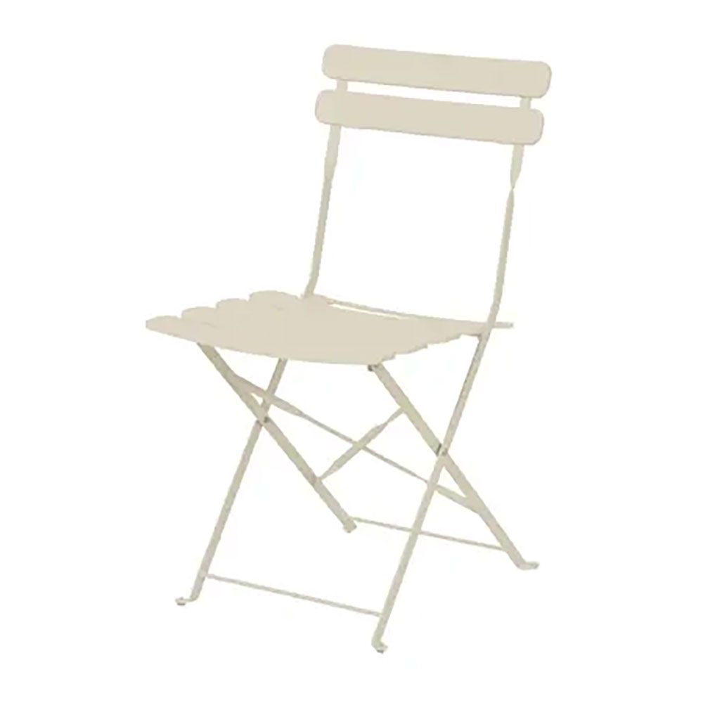 Conjunto de mesa e 2 cadeiras helsingborg, dobráveis, em aço, branco - Image 3