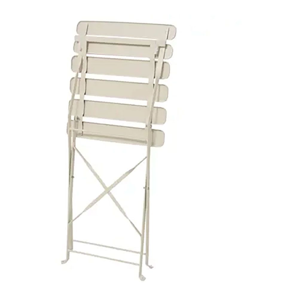Conjunto de mesa e 2 cadeiras helsingborg, dobráveis, em aço, branco - Image 4