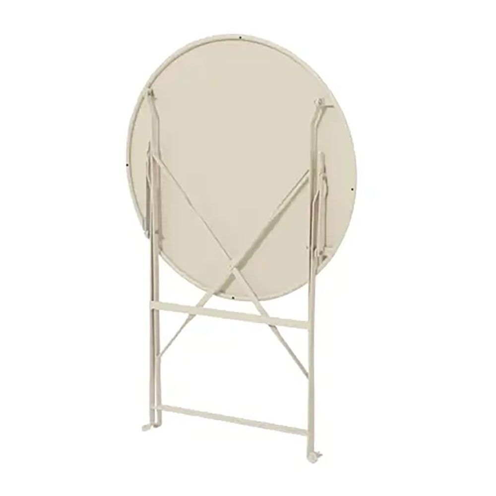 Conjunto de mesa e 2 cadeiras helsingborg, dobráveis, em aço, branco - Image 5