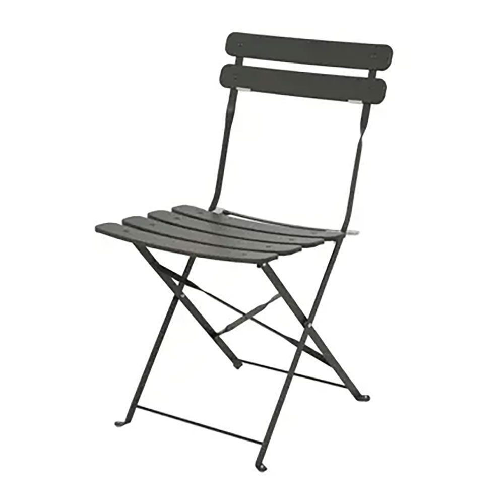 Conjunto de mesa e 2 cadeiras helsingborg, dobráveis, em aço, cinzento antracite - Image 3