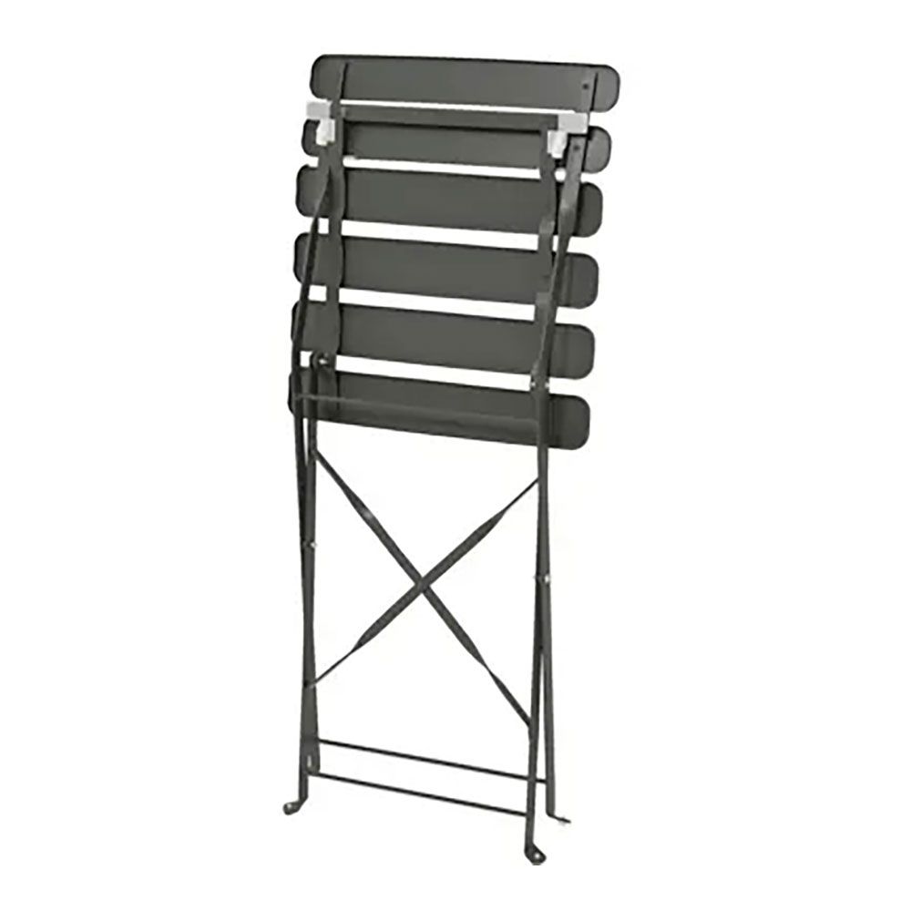 Conjunto de mesa e 2 cadeiras helsingborg, dobráveis, em aço, cinzento antracite - Image 5