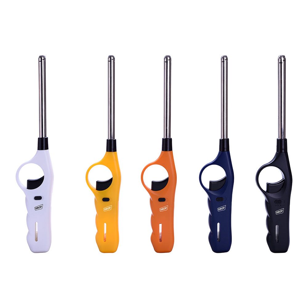 Isqueiro de cozinha eletrónico recarregável, cores variadas, bolha
