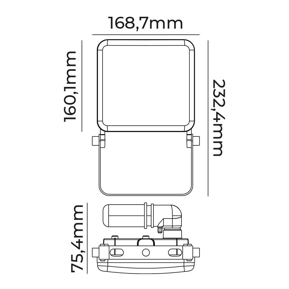Projetor LED 50W 4100lm 6000K frameless EDM - Image 4