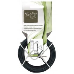 Alambre metálico plastificado verde, ø1 mm x 50 m
