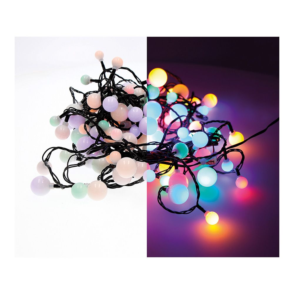 Grinalda "cherry" 120 leds em três tamanhos, multicolor, exterior, 9 m - Image 2