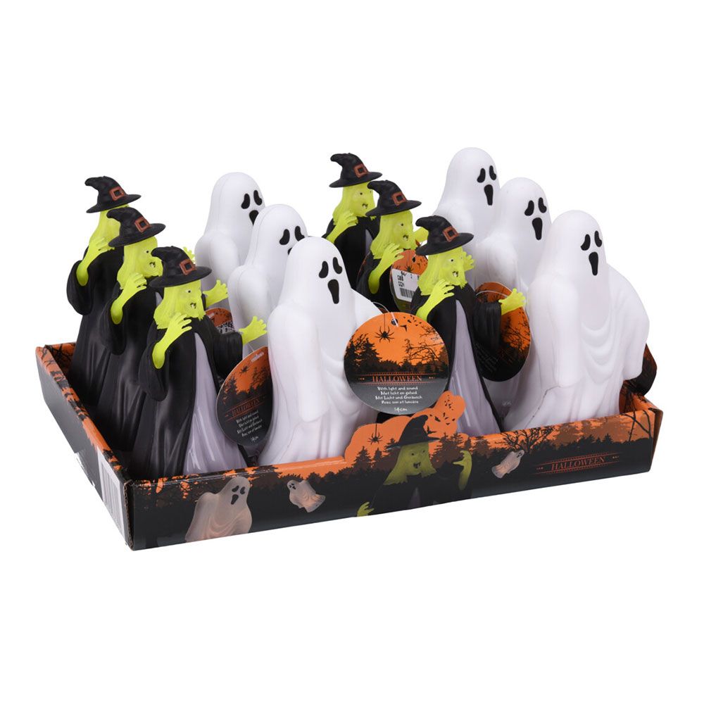Figura halloween con led y sonido, modelos variados, 14 cm - Image 2