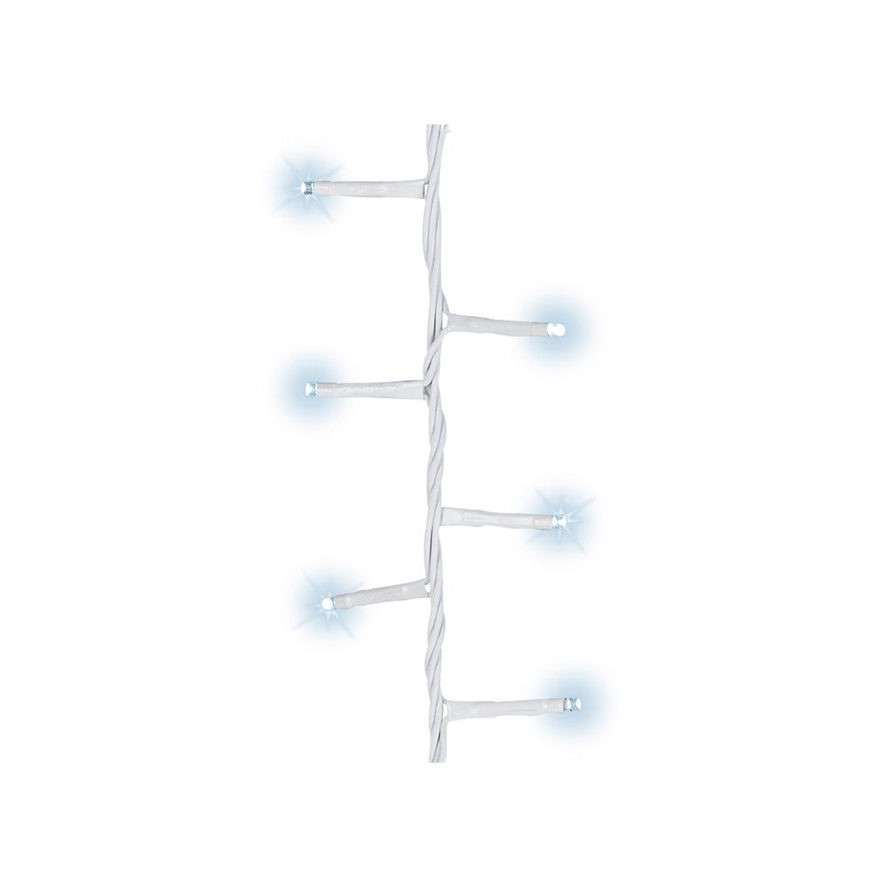 Grinalda LED compact intermitente branco frio 500 leds IP44 cabo branco 16m - Image 2