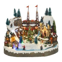 LUMINEO Aldeia de Natal 35,5 x 22 x 30,5 cm