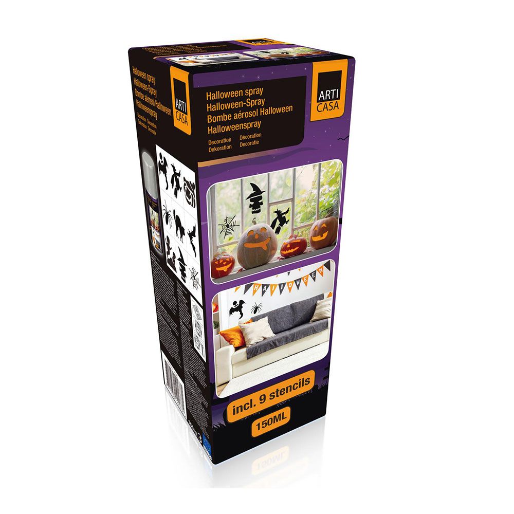KIT decoração de janelas para halloween spray + stencils - Image 3