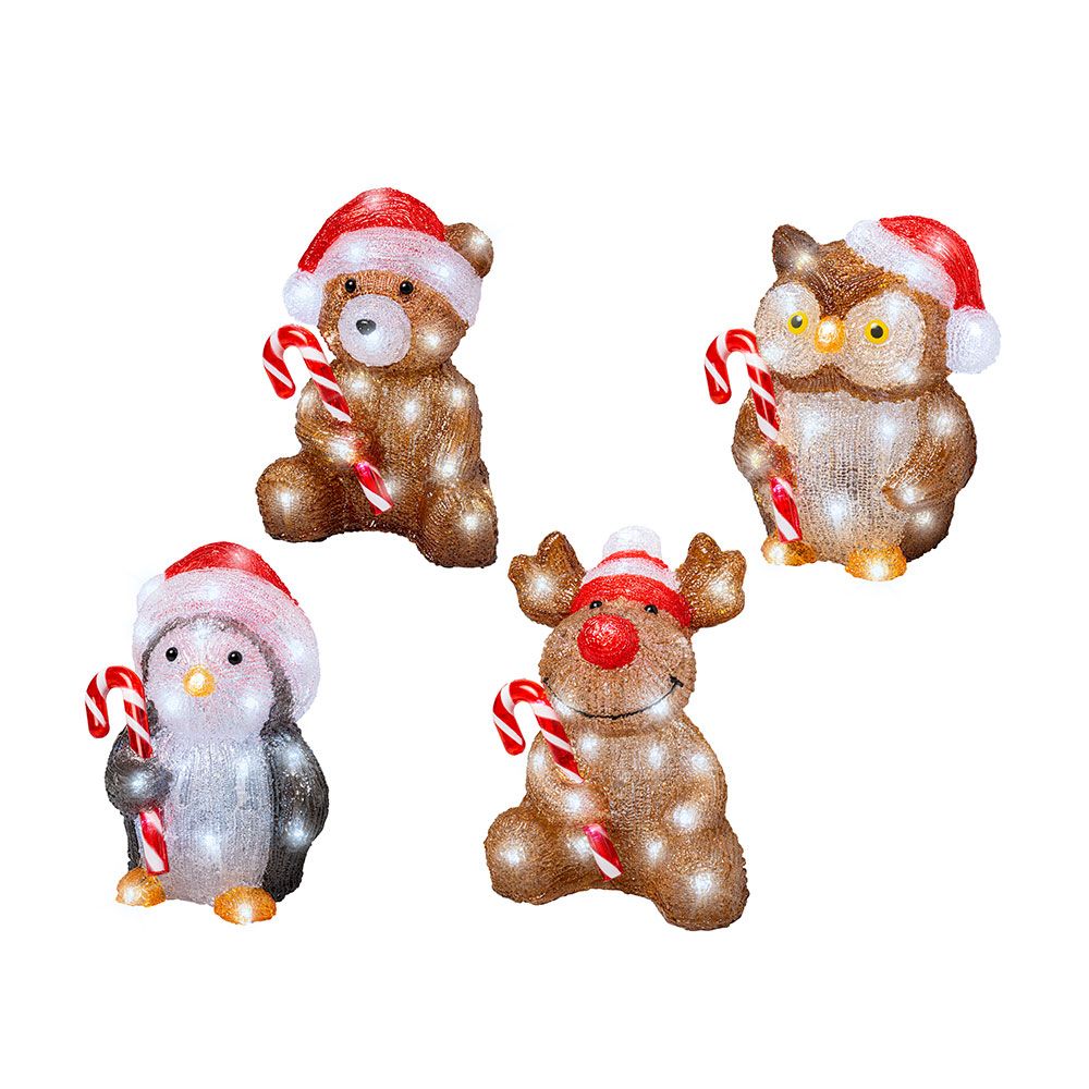 Bonecos de natal com LED para exterior a pilhas modelos sortidos 491338 - Image 2