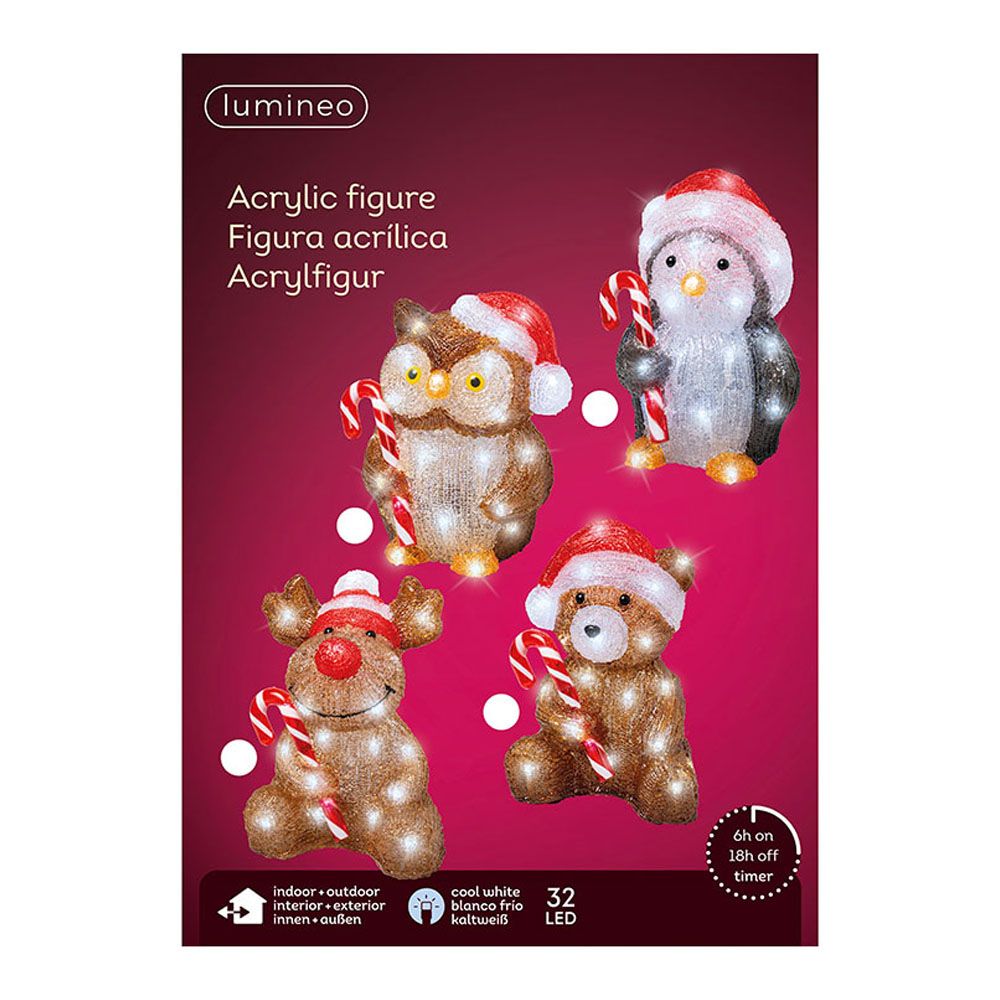 Bonecos de natal com LED para exterior a pilhas modelos sortidos 491338 - Image 7