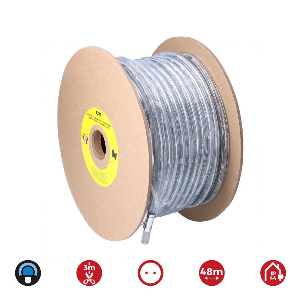 Tubo flexiled 2 vias multifuncion 48 m 36 leds/m ip44 azul - Image 2