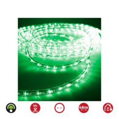 Tubo flexível fixo 2 vias 48m. 30 led/m IP44 verde