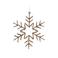 Floco de neve LUZ LED decorativa interior 38 x 38 cm