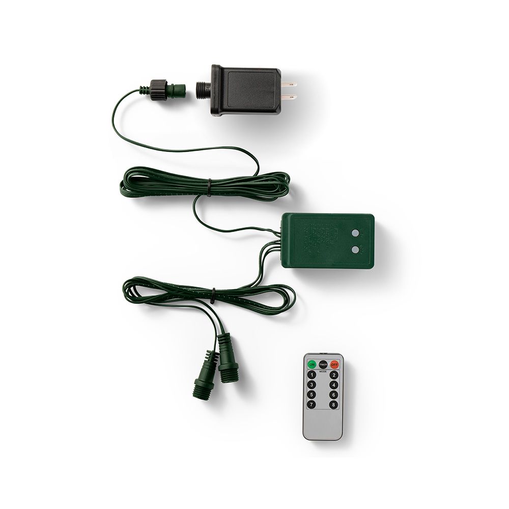 Transformador verde com controle remoto para uso externo, 5 m