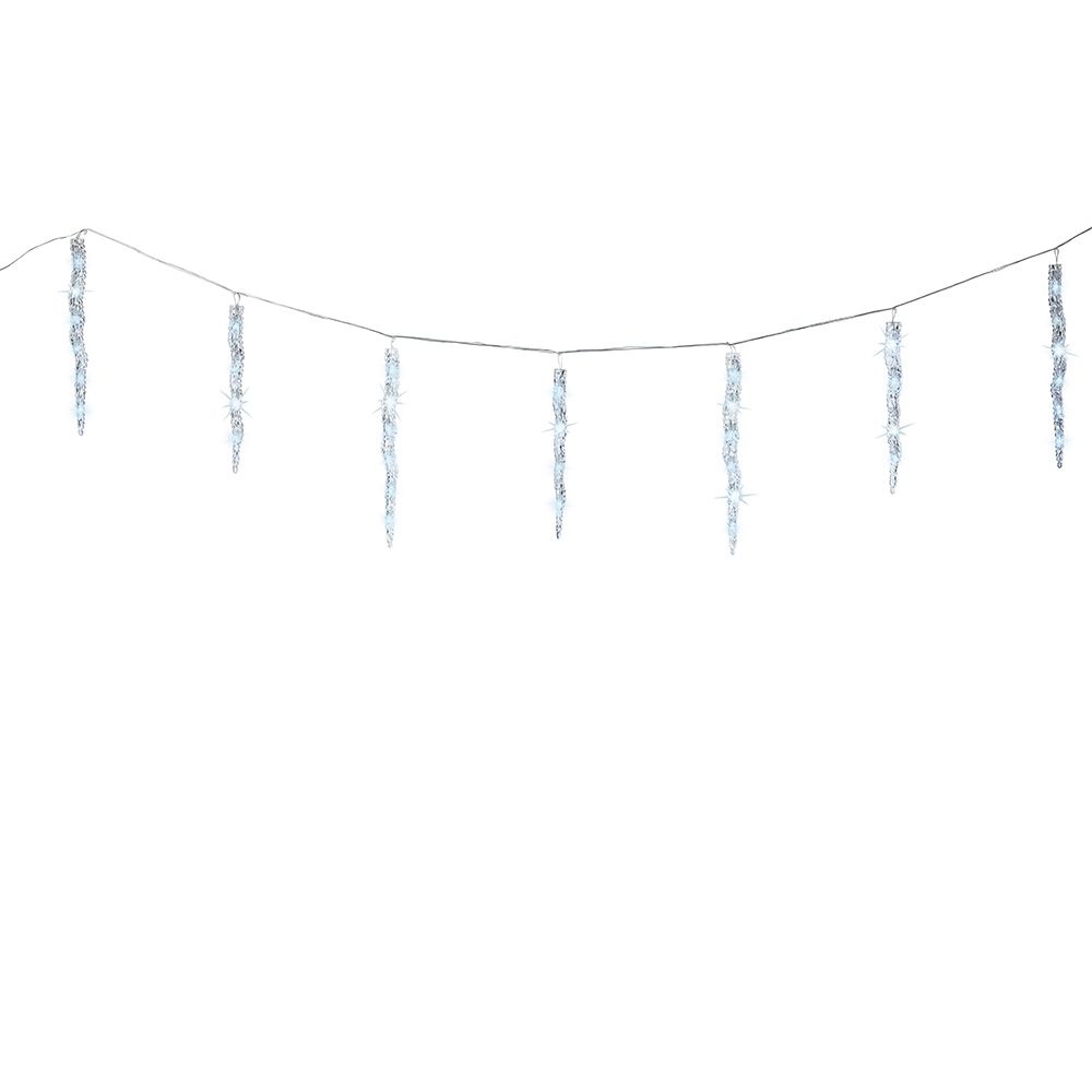 Cortina de gelo LED 60 LEDs, luz fria, exterior, 3,6 m