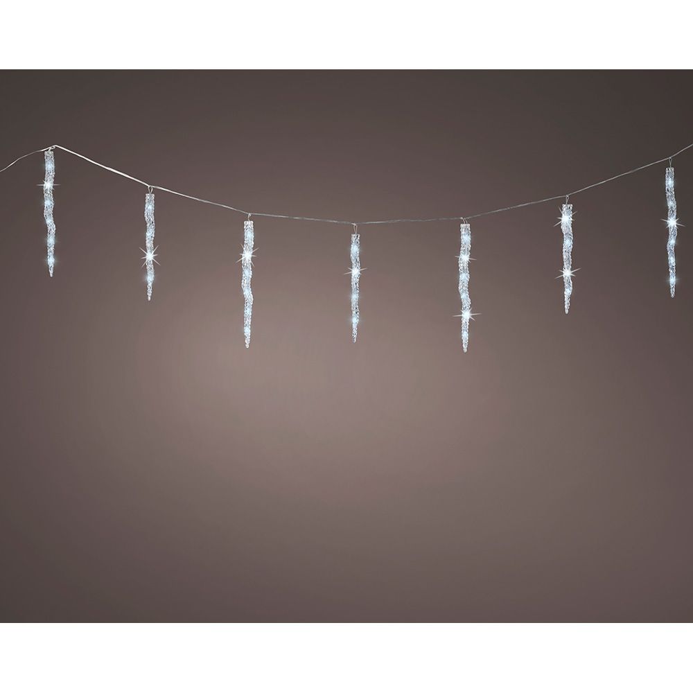 Cortina de gelo LED 60 LEDs, luz fria, exterior, 3,6 m - Image 2