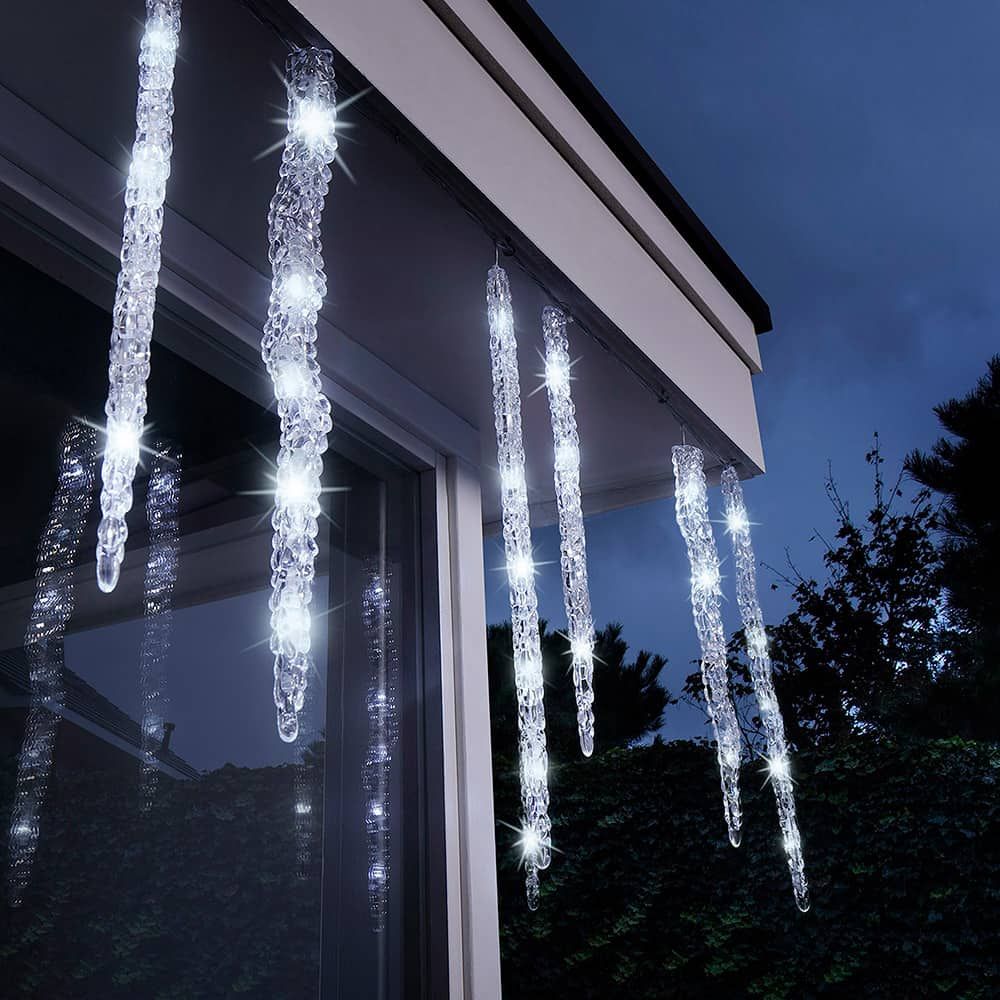 Cortina de gelo LED 60 LEDs, luz fria, exterior, 3,6 m - Image 3
