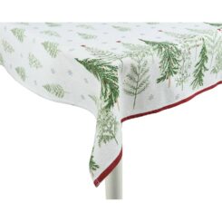 Toalha de mesa de algodão de Natal 140 x 0,10 x 180 cm