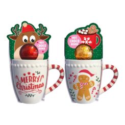 Caneca com alça de bengala, modelos variados