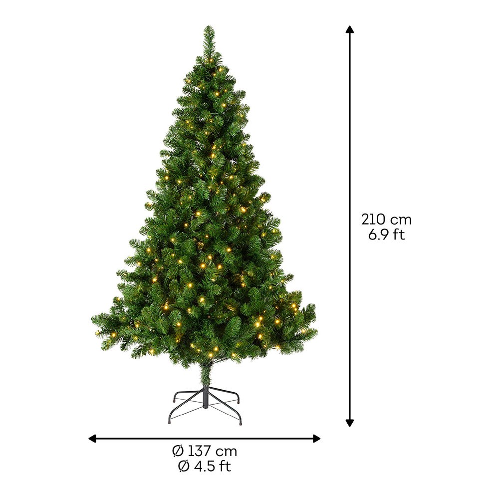 Árbol de navidad uso interior tipo pino imperial con led ø137 x 210 cm - Image 3