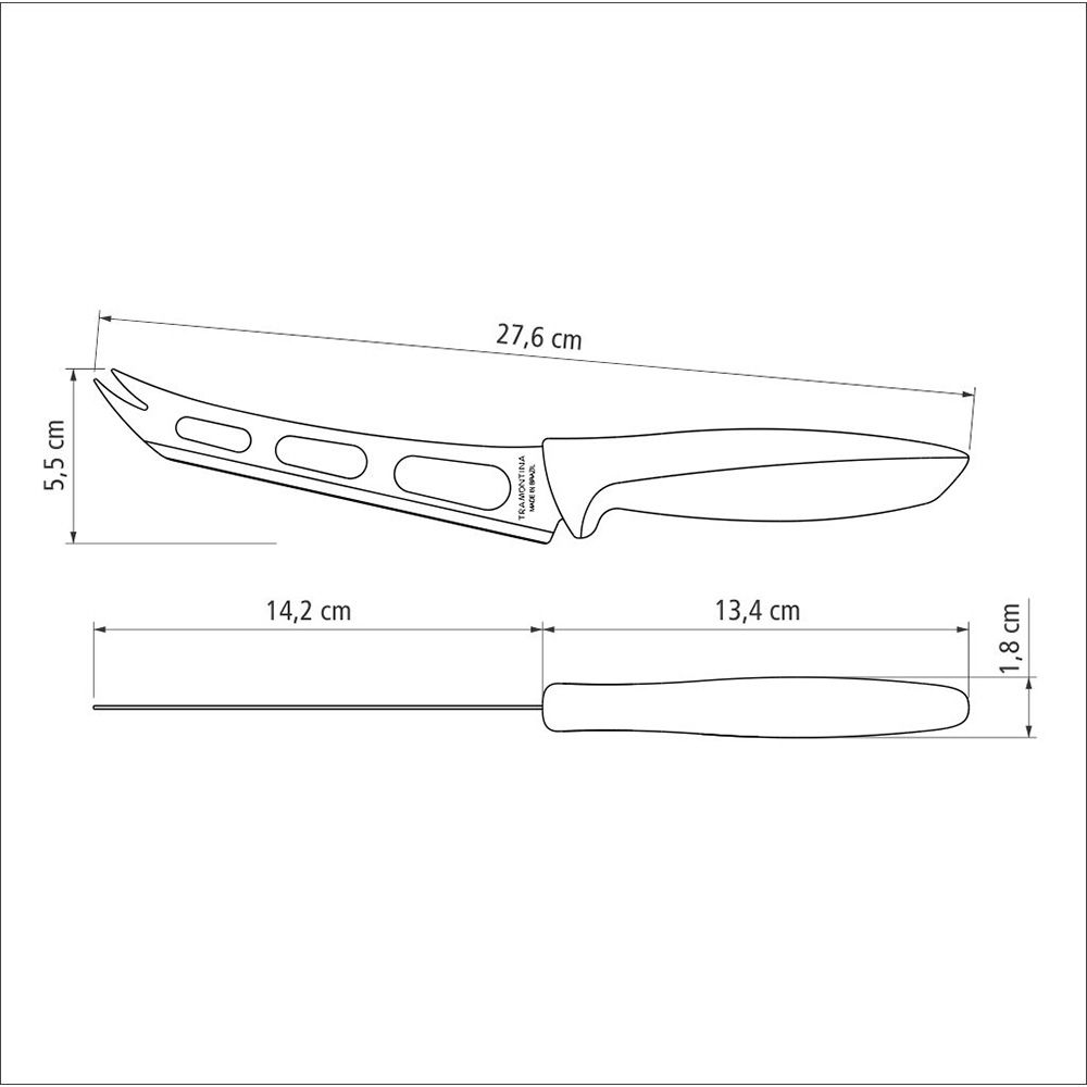 Faca para queijo plenus preto 15,24 cm - Image 3