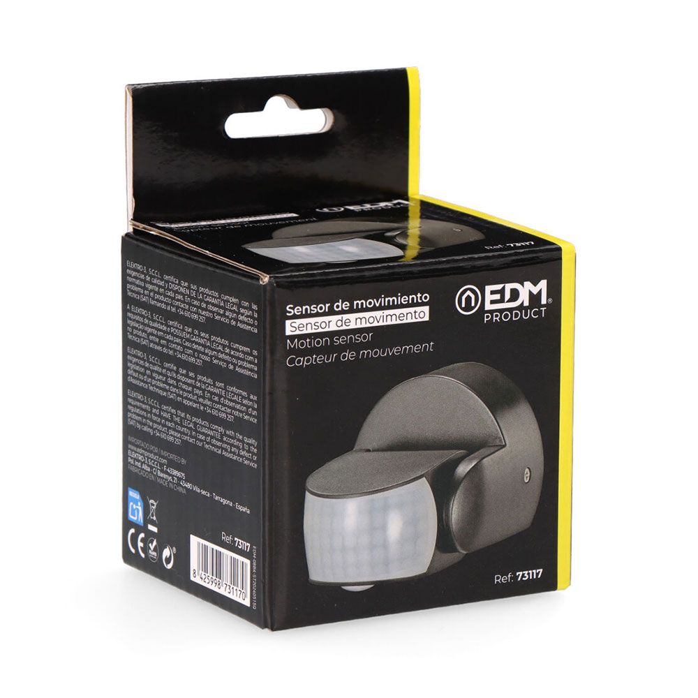 Sensor de movimento e crepúsculo 15 m IP65 preto - Image 9