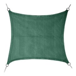 Toldo de vela quadrado verde 5 x 5 m