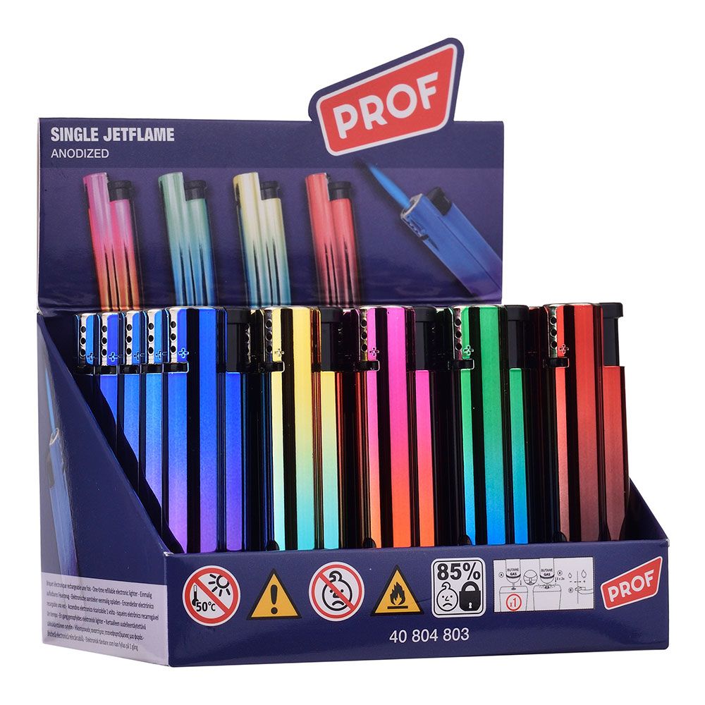 Isqueiro eletrónico anodizado, cores sortidas - Image 4
